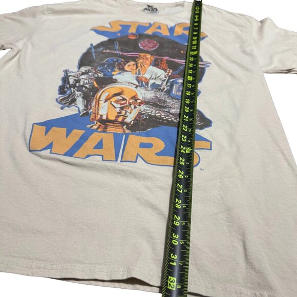 Men’s Star Wars T-Shirt XL Beige – MAD Engine Retro Graphic Tee - Picture 6 of 10